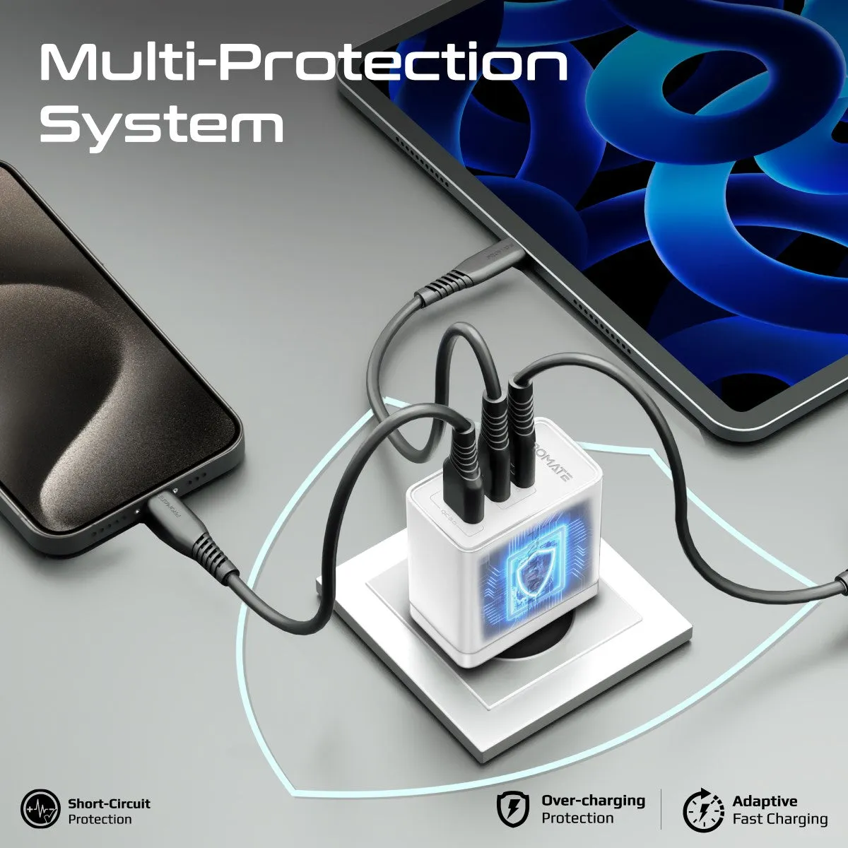 45W Power Delivery GaNFast™ Charger with Quick Charge 3.0