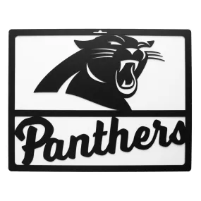 Carolina Panthers Metal Team Sign