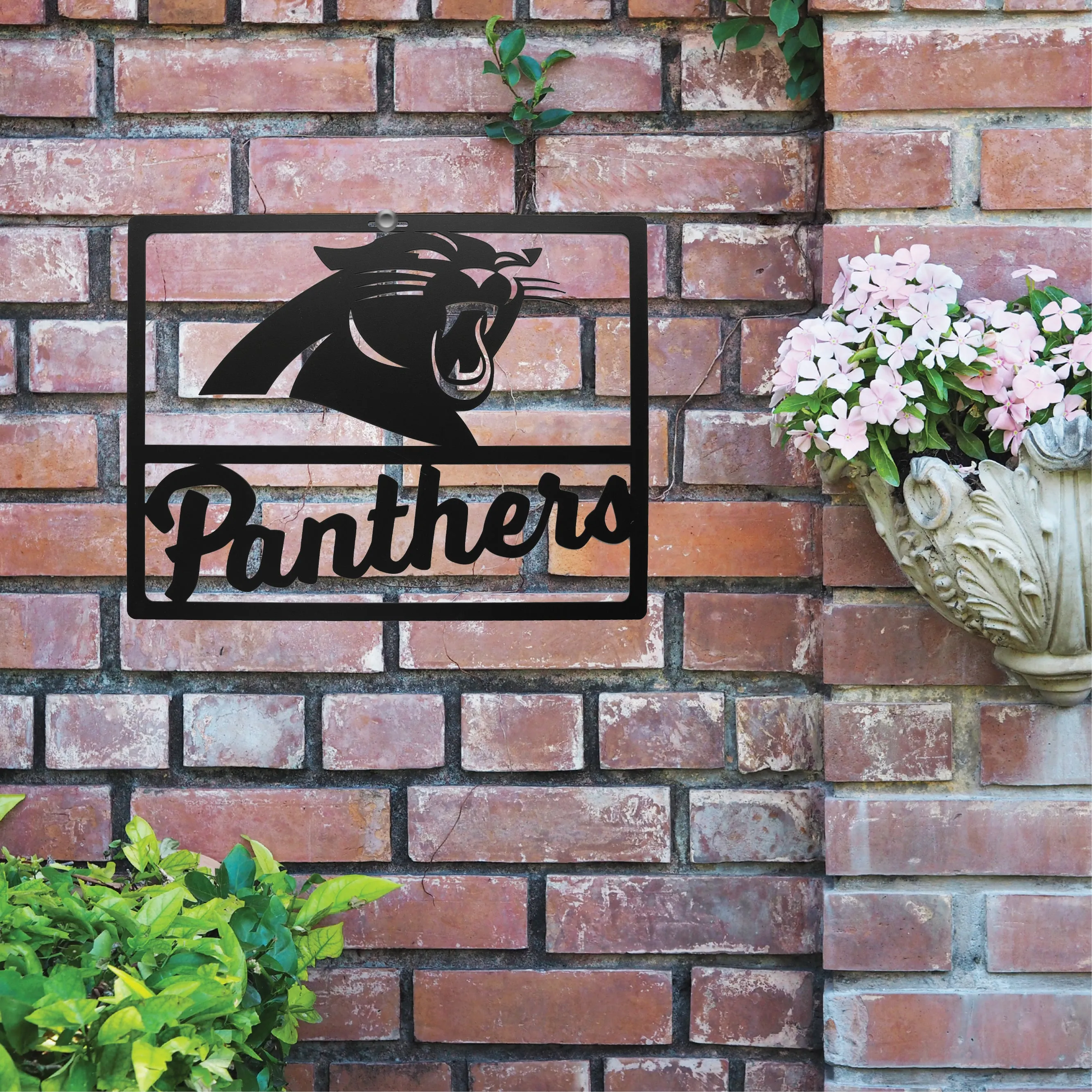 Carolina Panthers Metal Team Sign