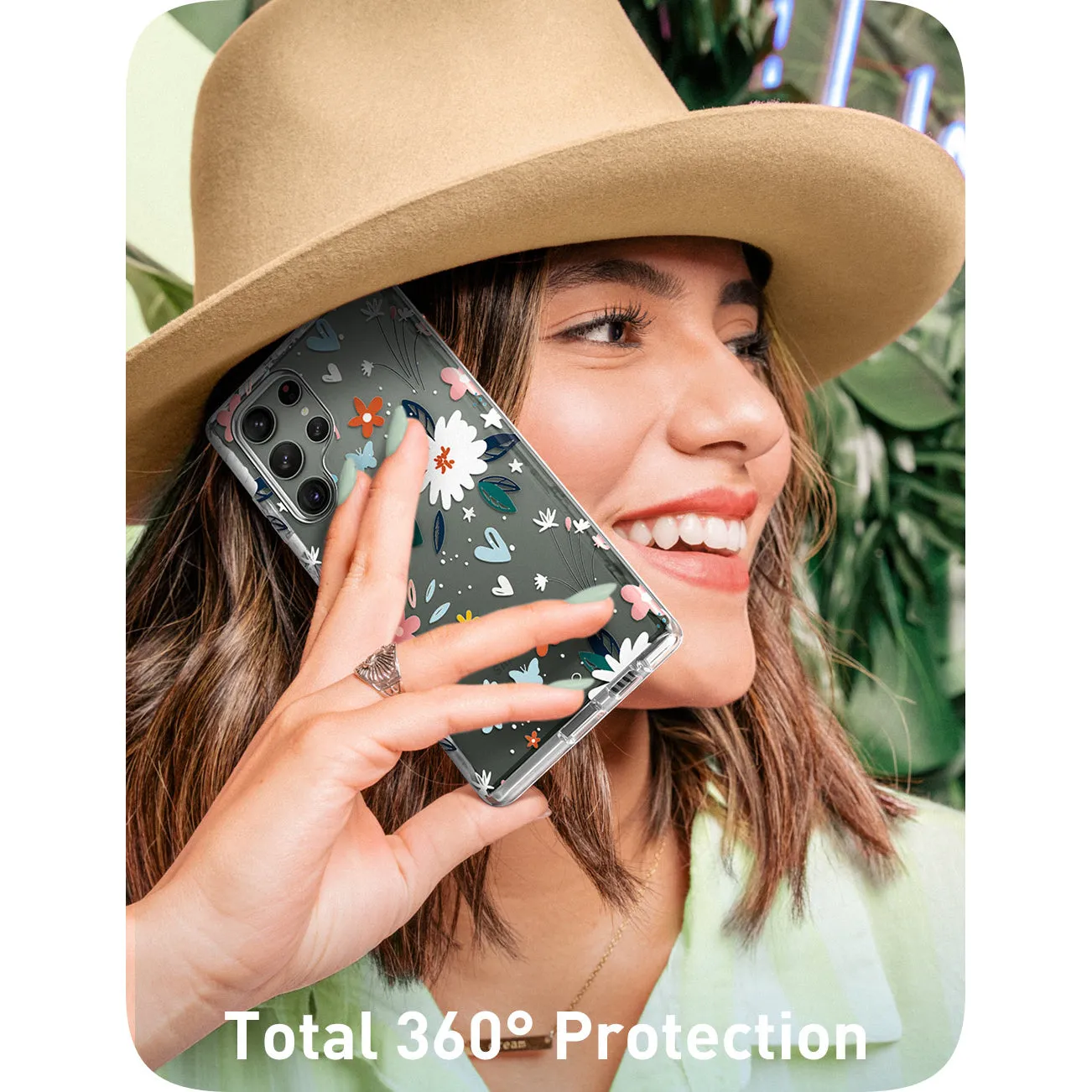 Galaxy S23 Ultra Cosmo Case -Flowers/Hearts