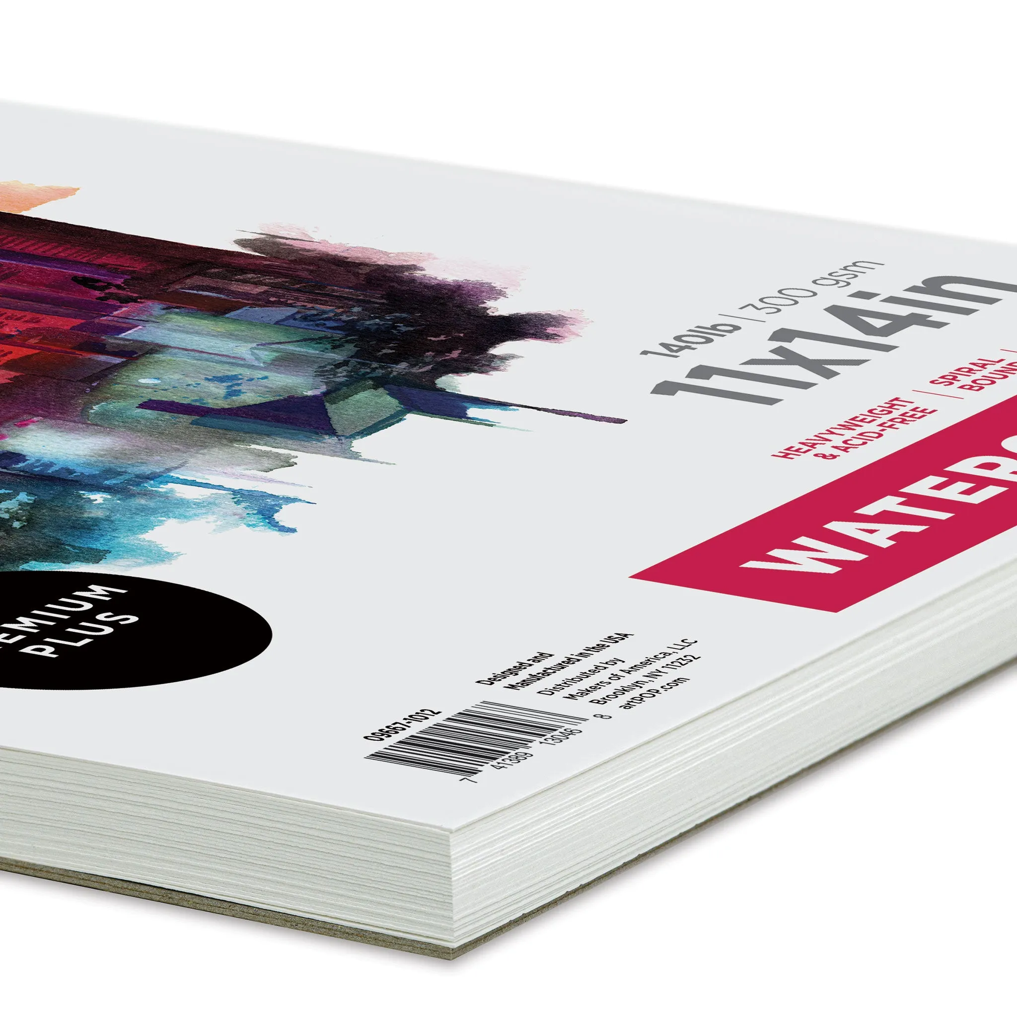 Watercolor Spiral Bound Pad - 11" x 14"